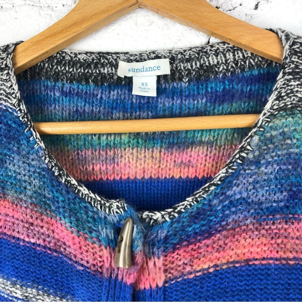 Sundance Multicolored Striped Artist’s Wool Blend… - image 2